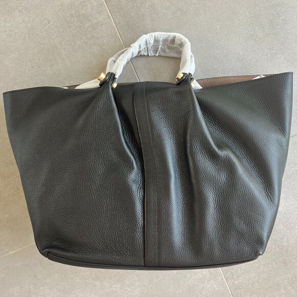 Brand New All Saints Allington E/W Tote Black Leather - Picture 1 of 3